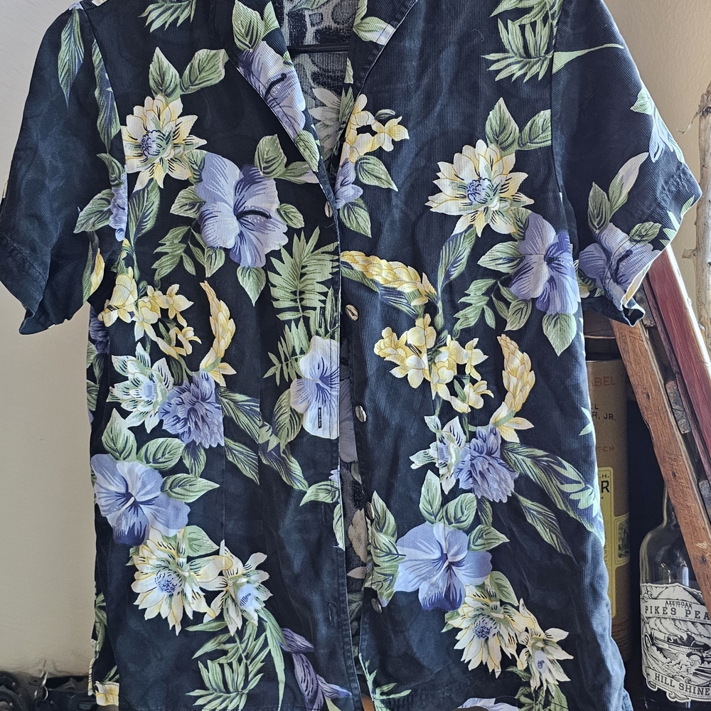Tommy Bahama Black Floral Men's Shirt